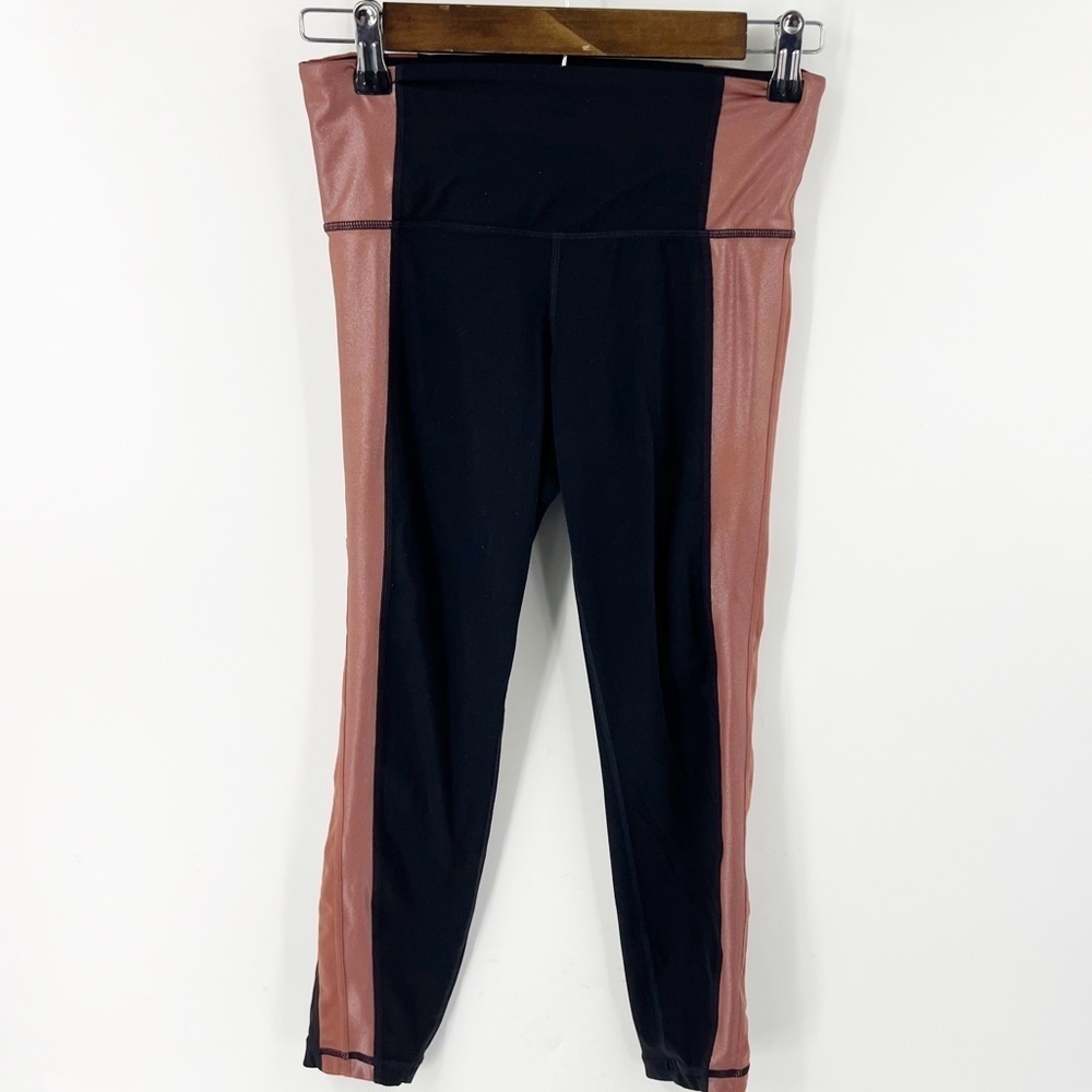 ✅ Athleta Salutation Leggings 7/8 Powervita Black‎ Womens X-SMALL PETITE